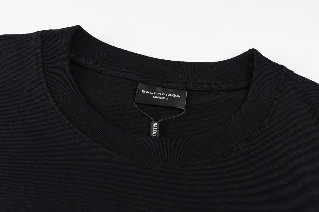 Embroidered crew neck cotton T-shirt