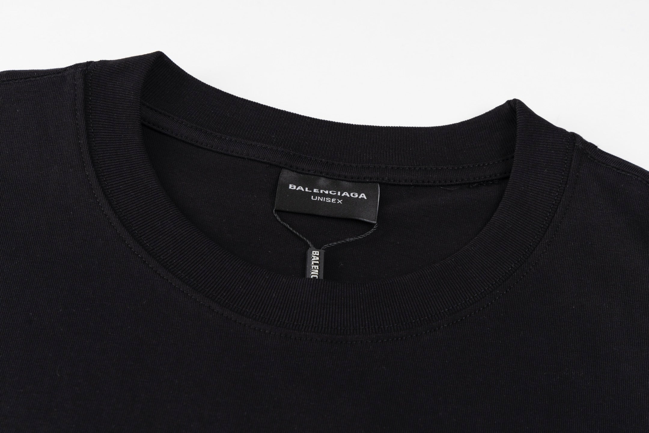 Embroidered crew neck cotton T-shirt