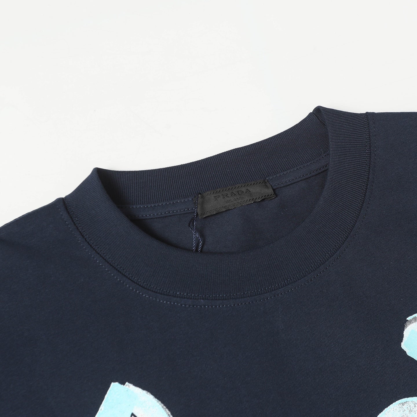 Printed crew neck cotton T-shirt