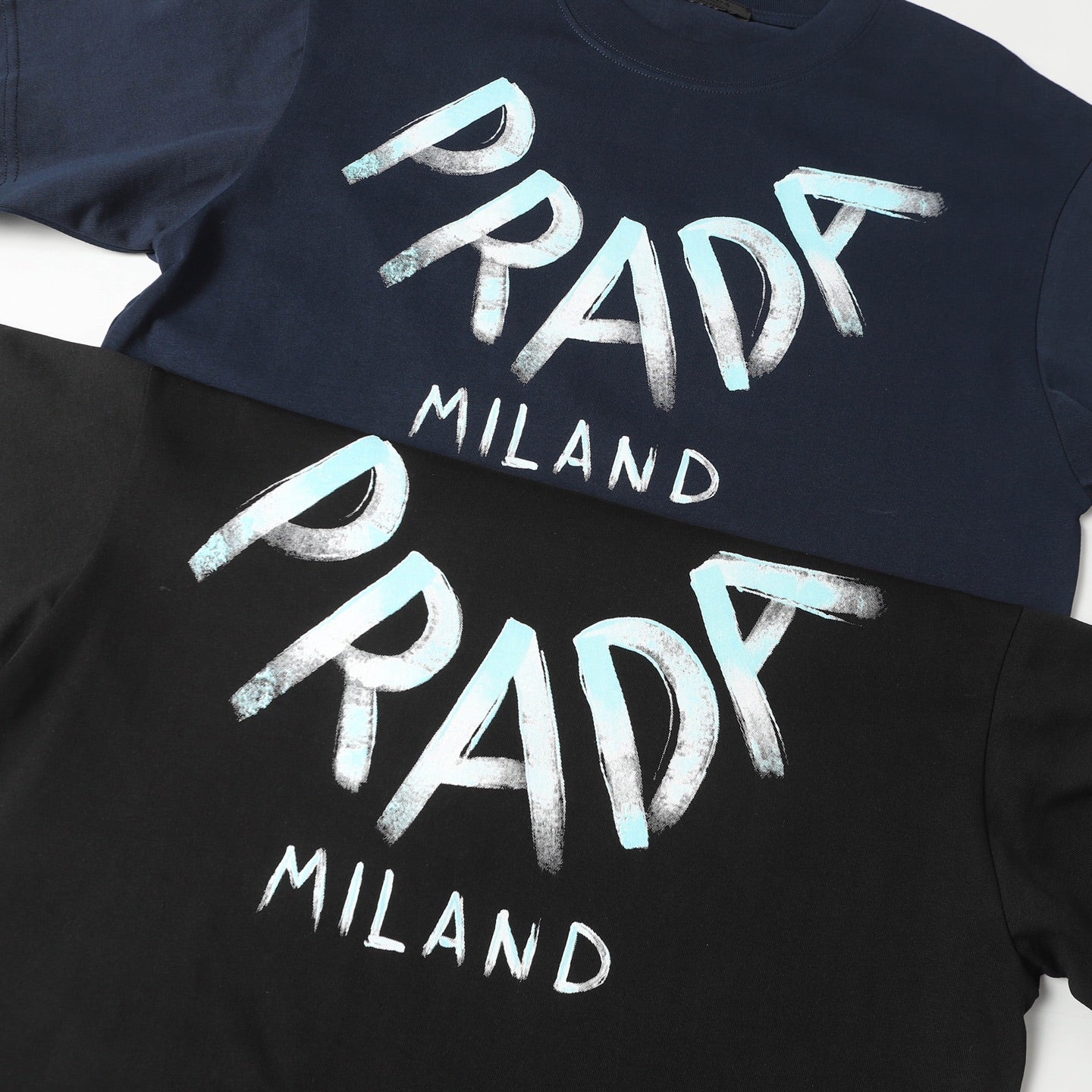 Printed crew neck cotton T-shirt