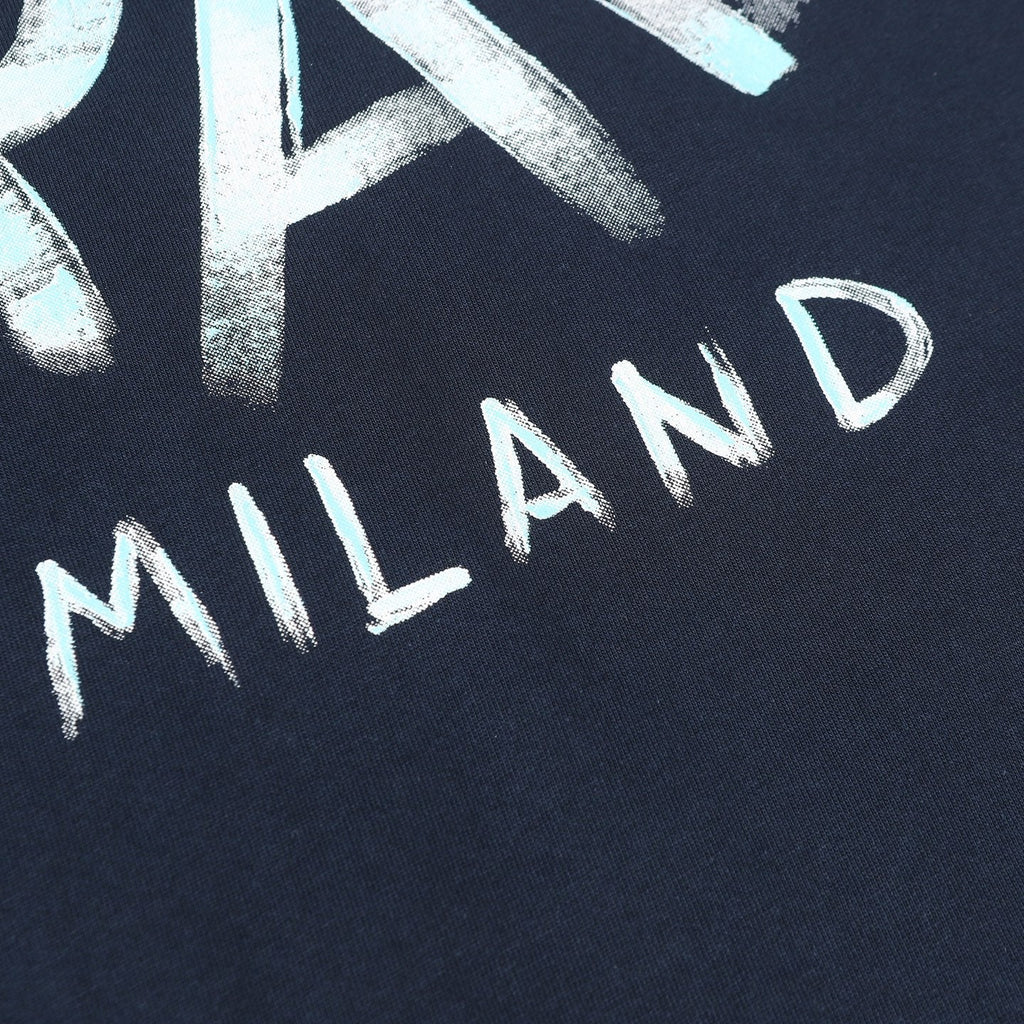 Printed crew neck cotton T-shirt