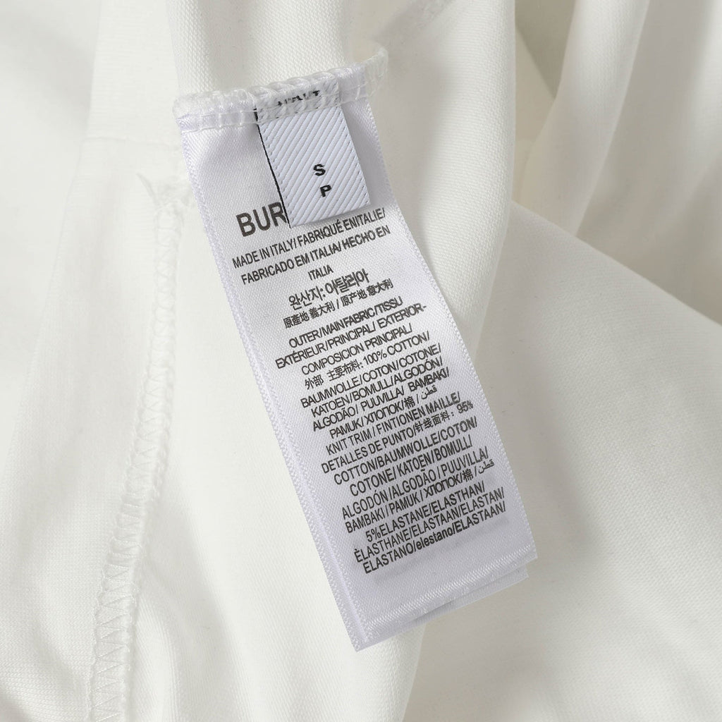 Embroidered crew neck cotton T-shirt