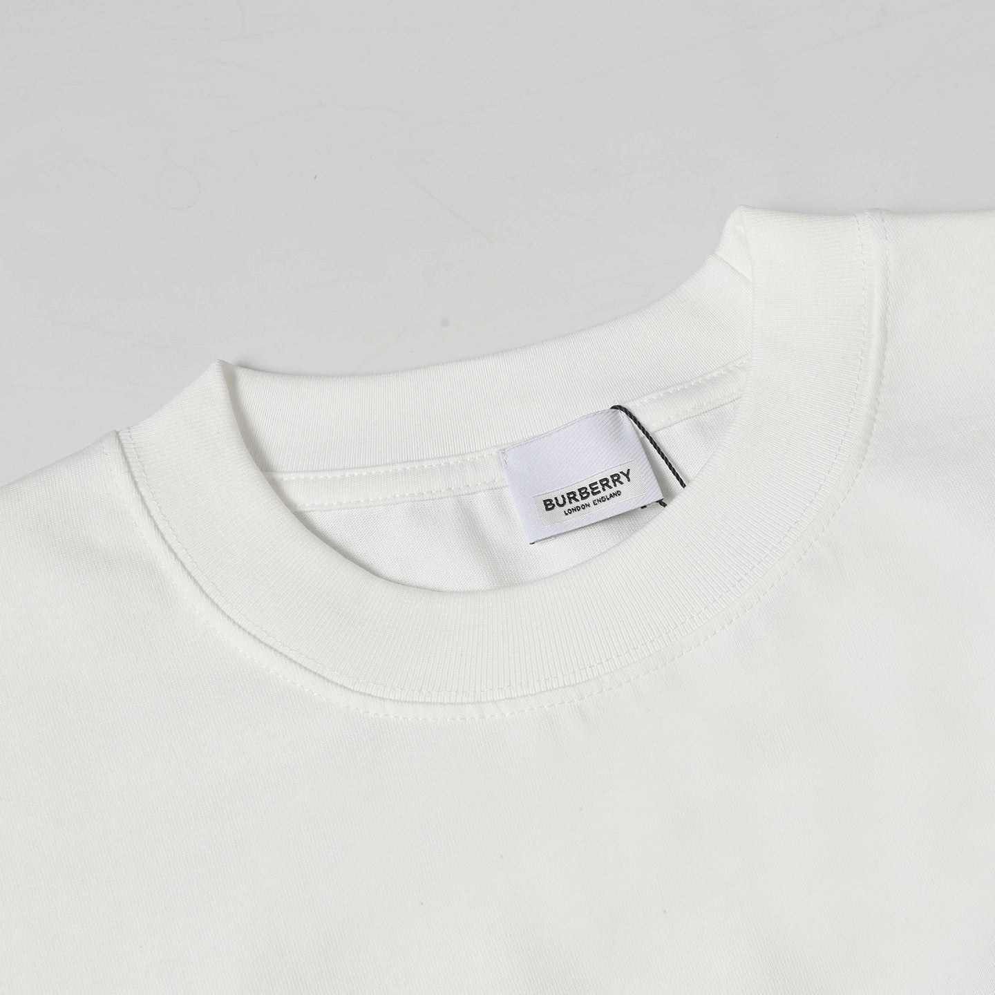 Embroidered crew neck cotton T-shirt