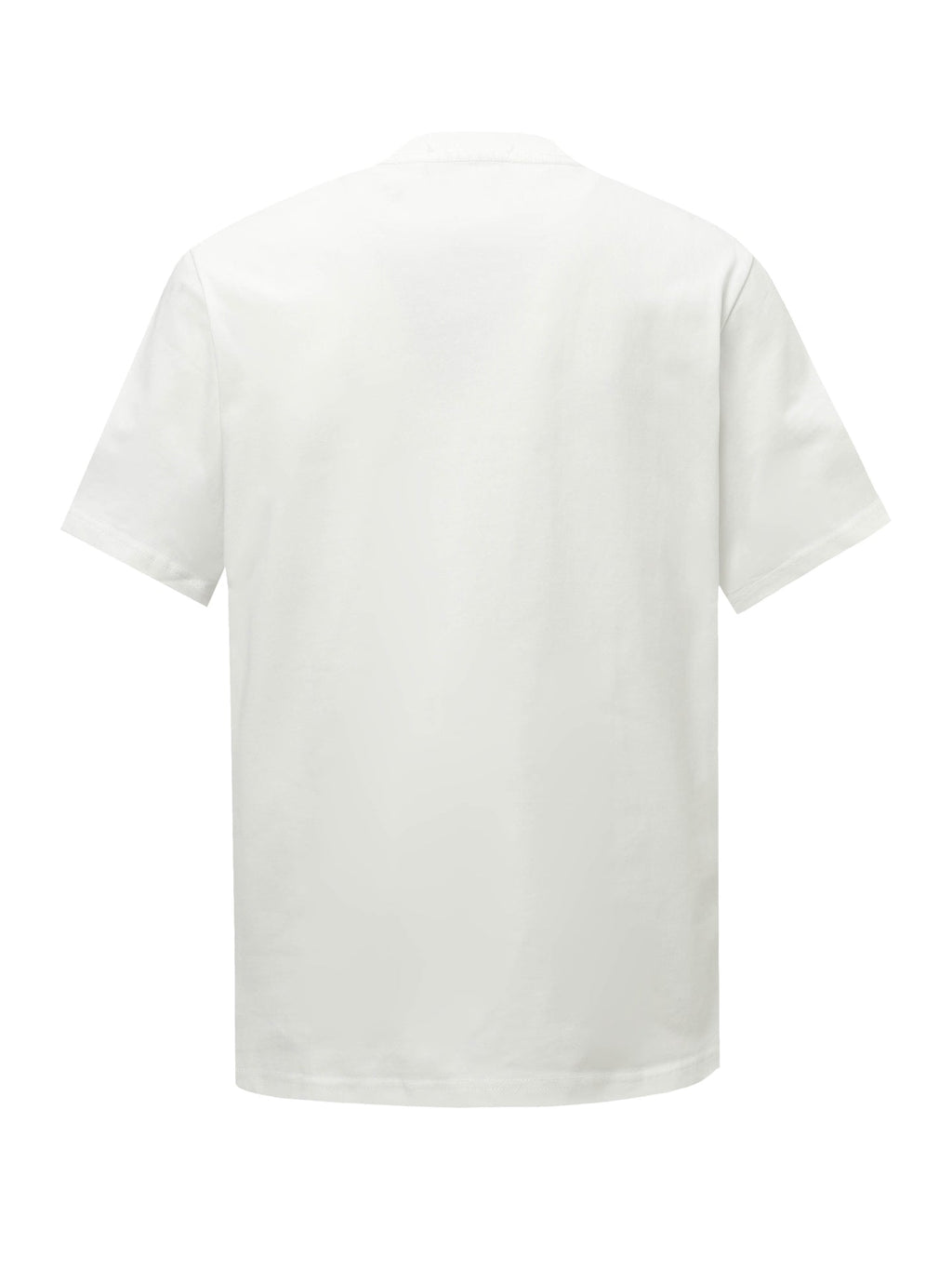 Embroidered crew neck cotton T-shirt