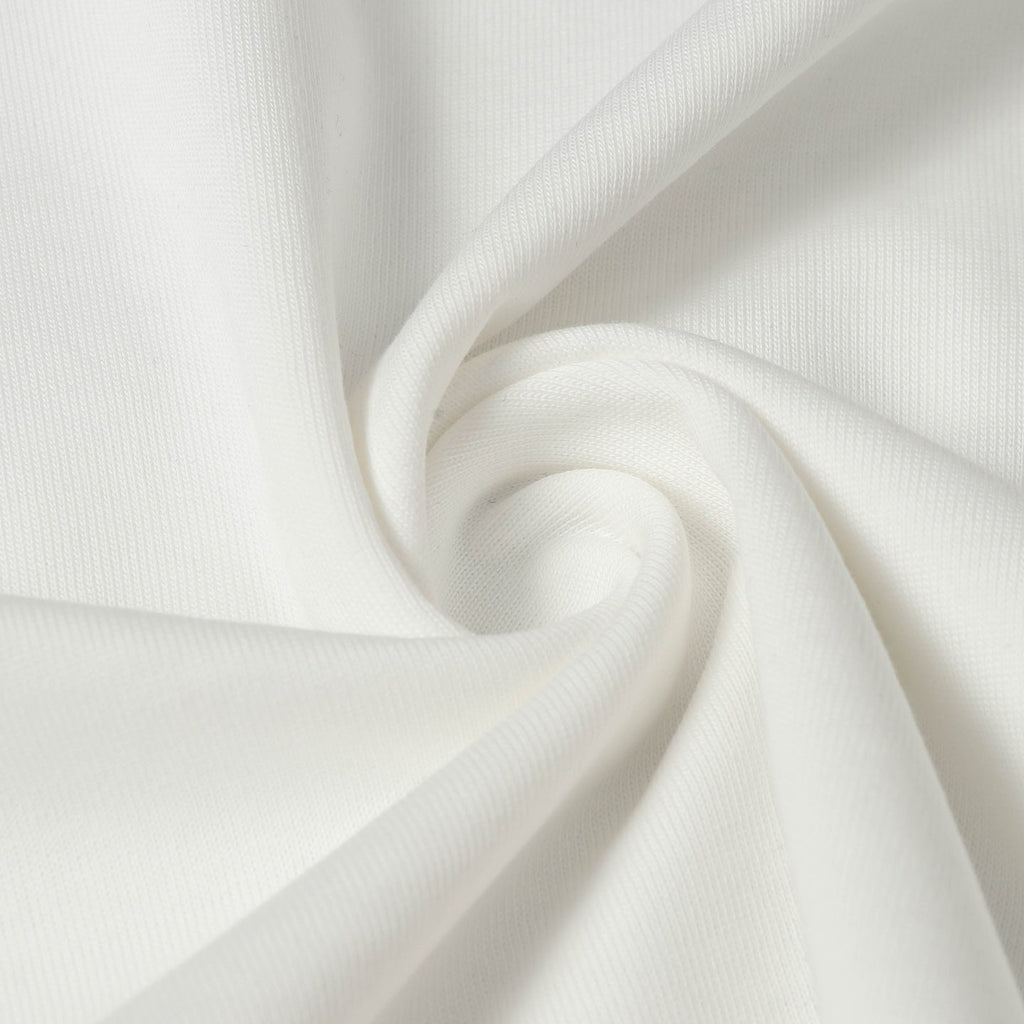 Embroidered crew neck cotton T-shirt