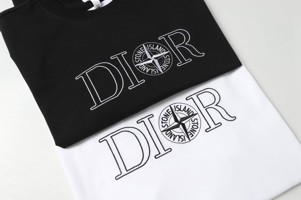 Embroidered cotton T-shirt