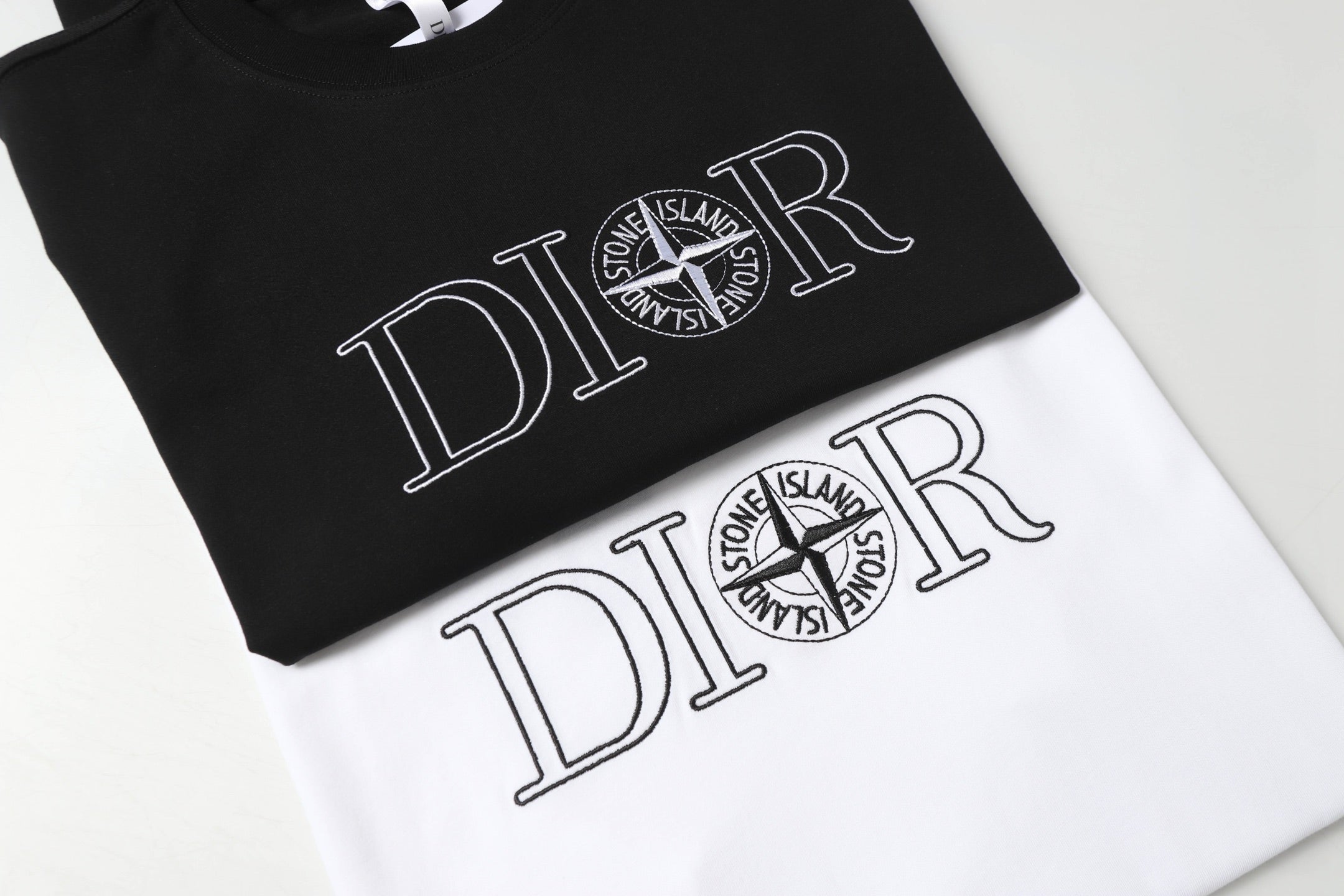 Embroidered cotton T-shirt