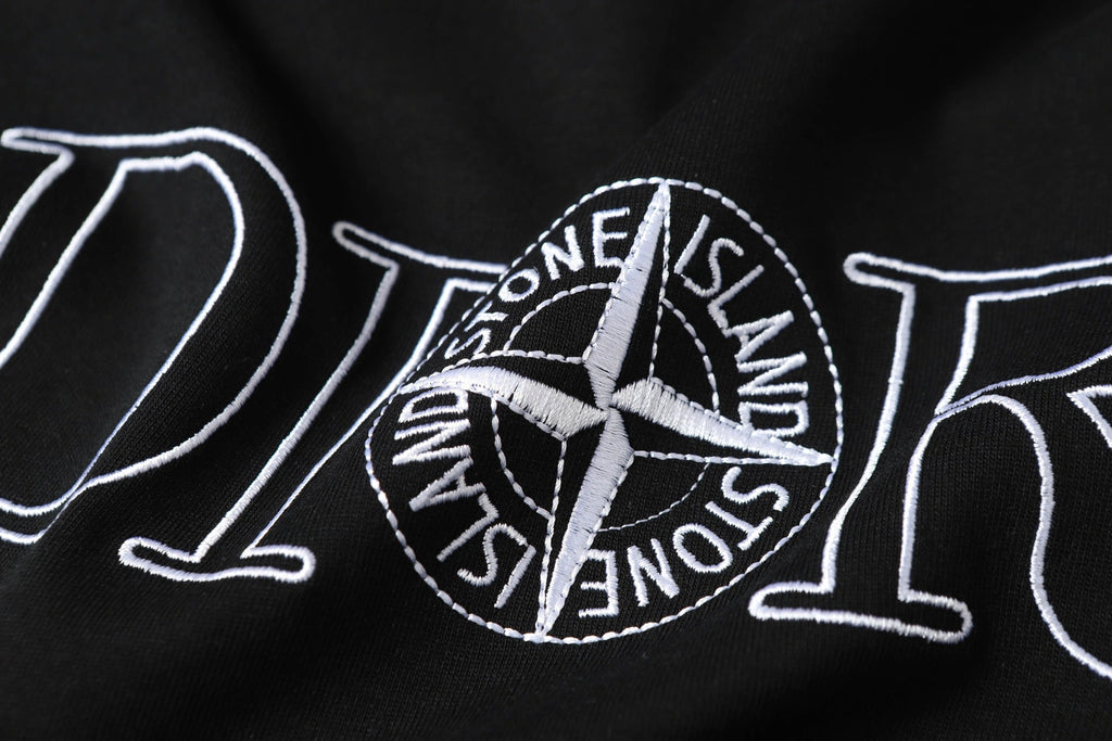 Embroidered cotton T-shirt