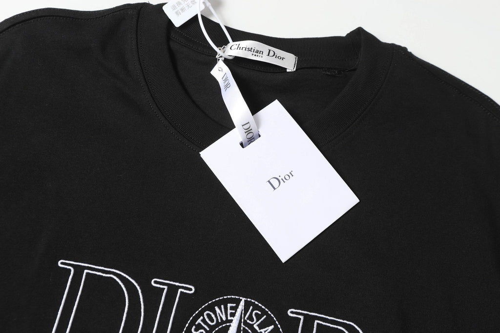 Embroidered cotton T-shirt