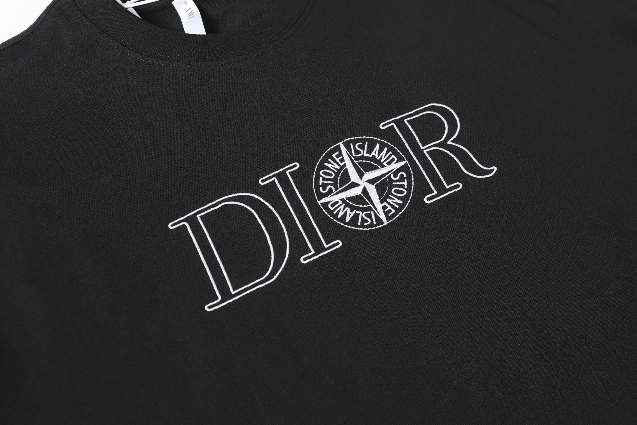 Embroidered cotton T-shirt