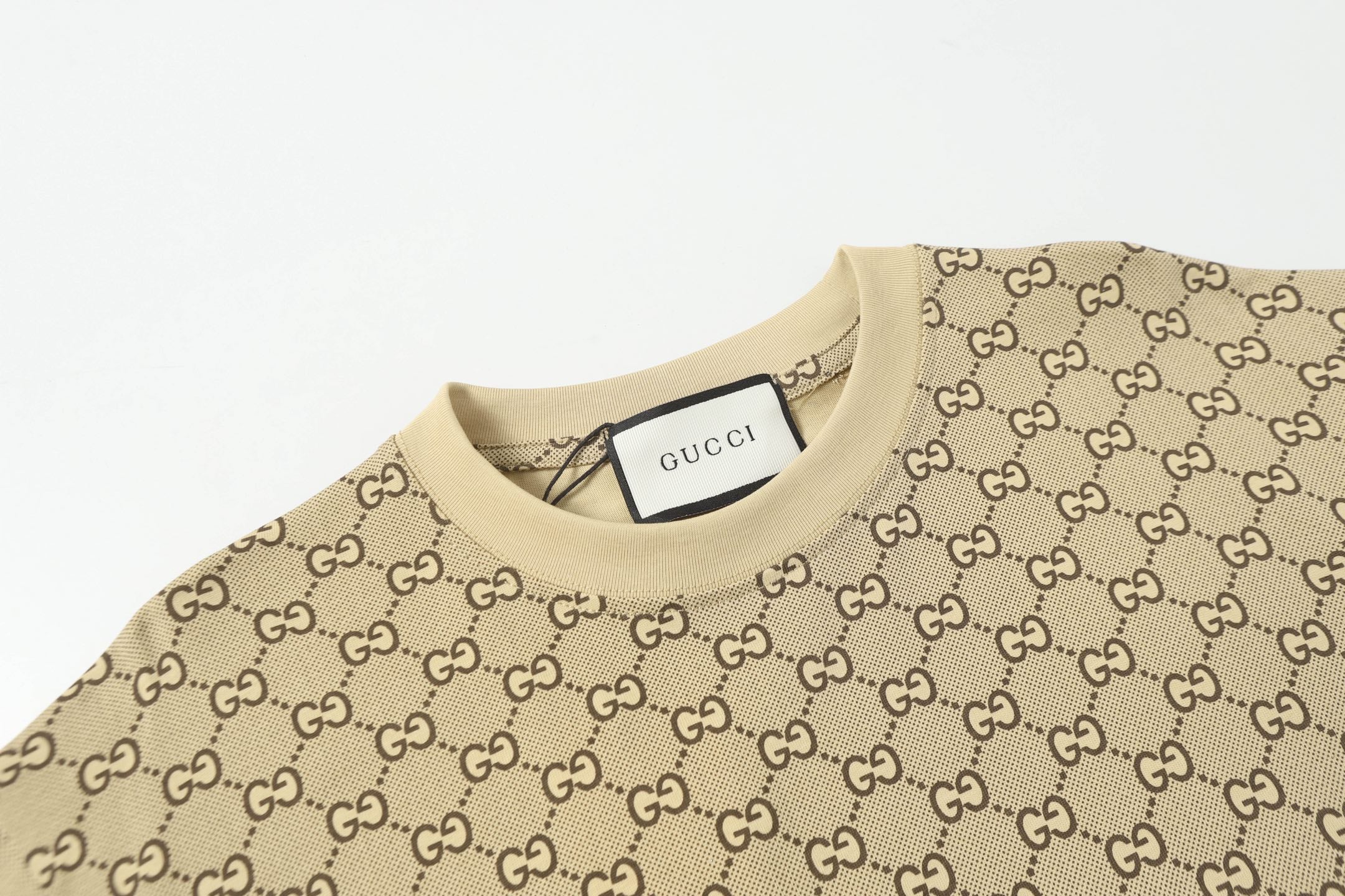 Jacquard rhinestone T-shirt