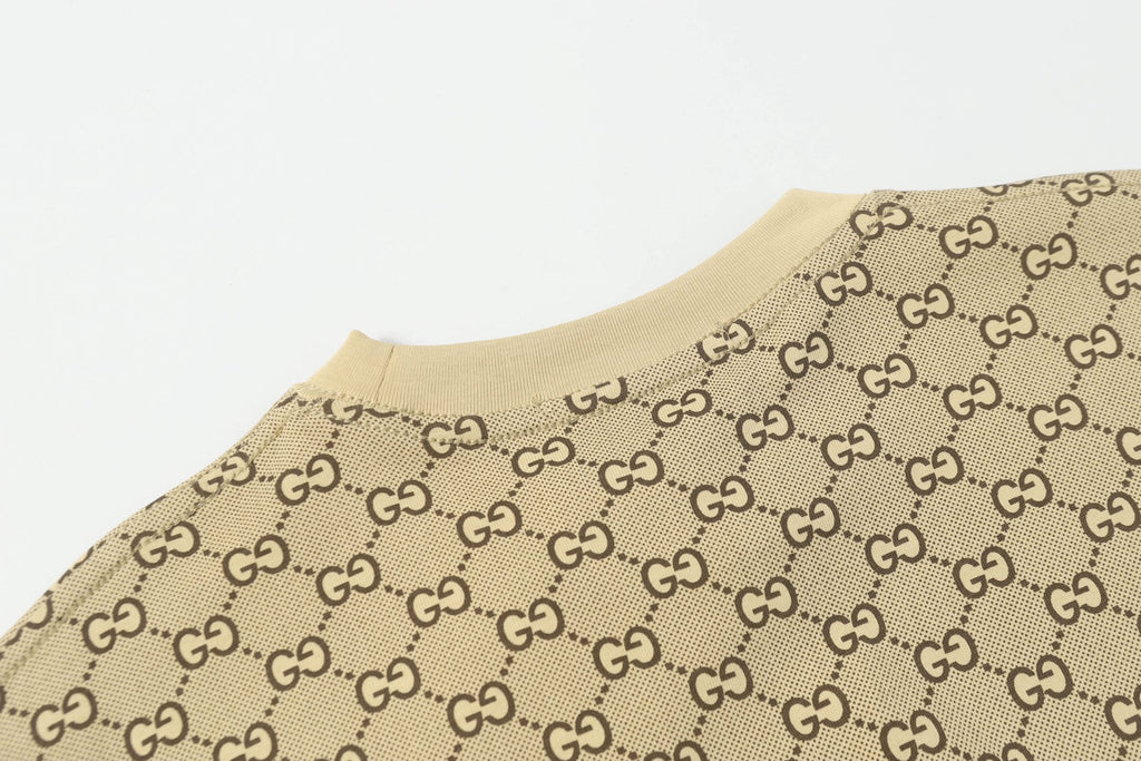 Jacquard rhinestone T-shirt