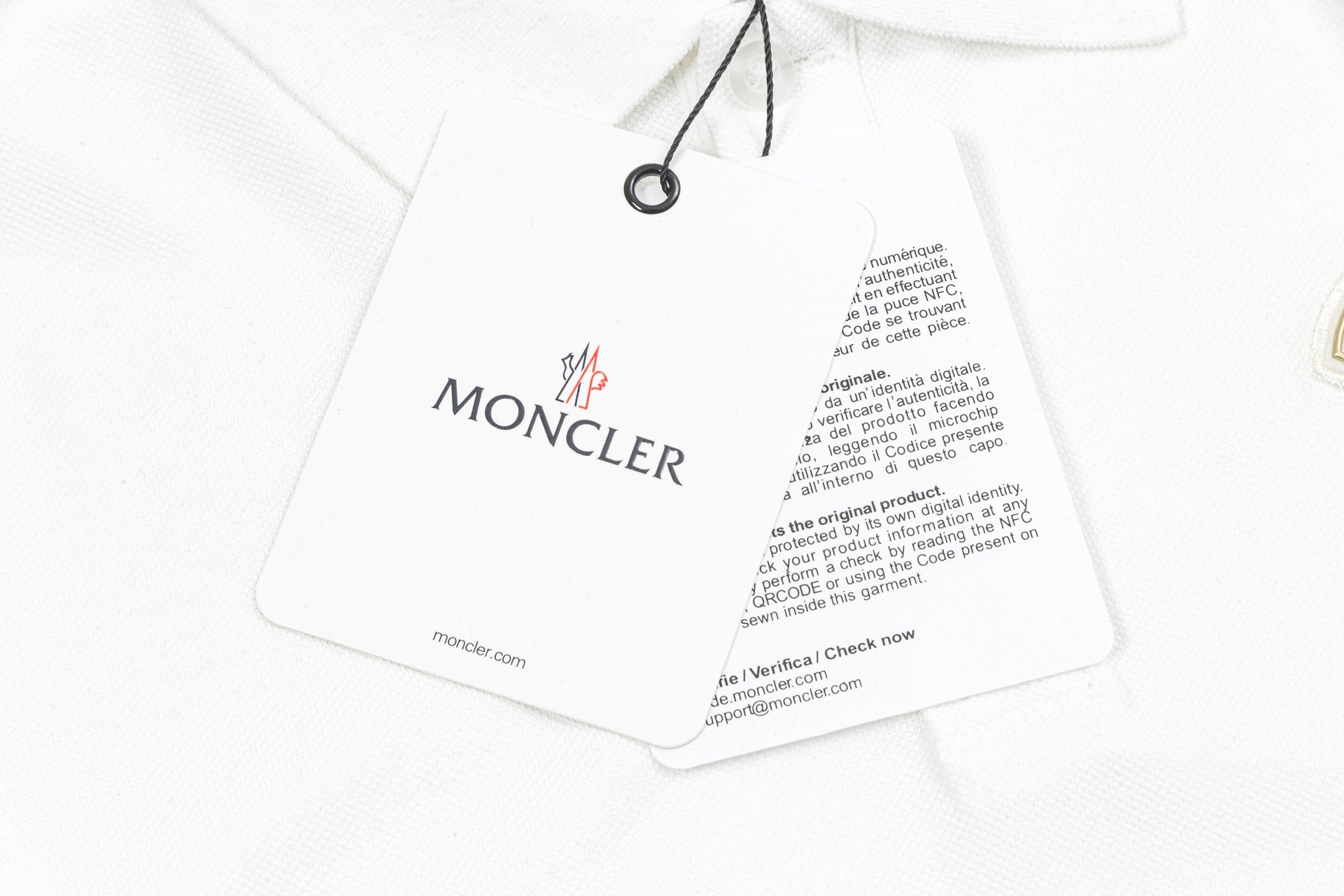 Embroidered cotton polo shirt