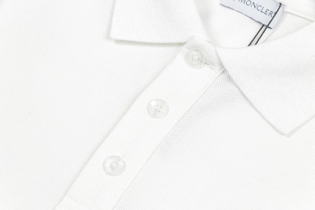 Embroidered cotton polo shirt
