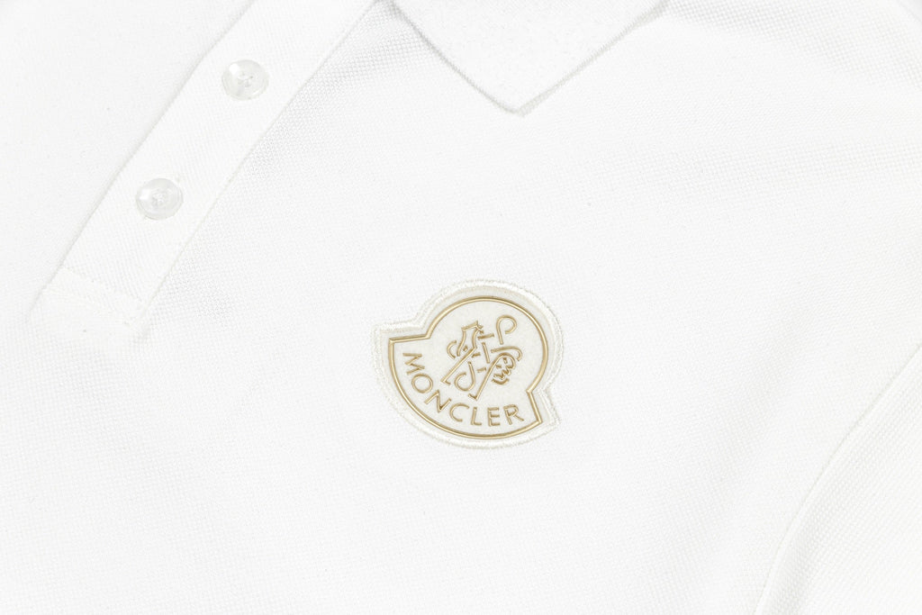 Embroidered cotton polo shirt