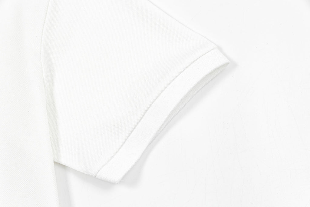 Embroidered cotton polo shirt