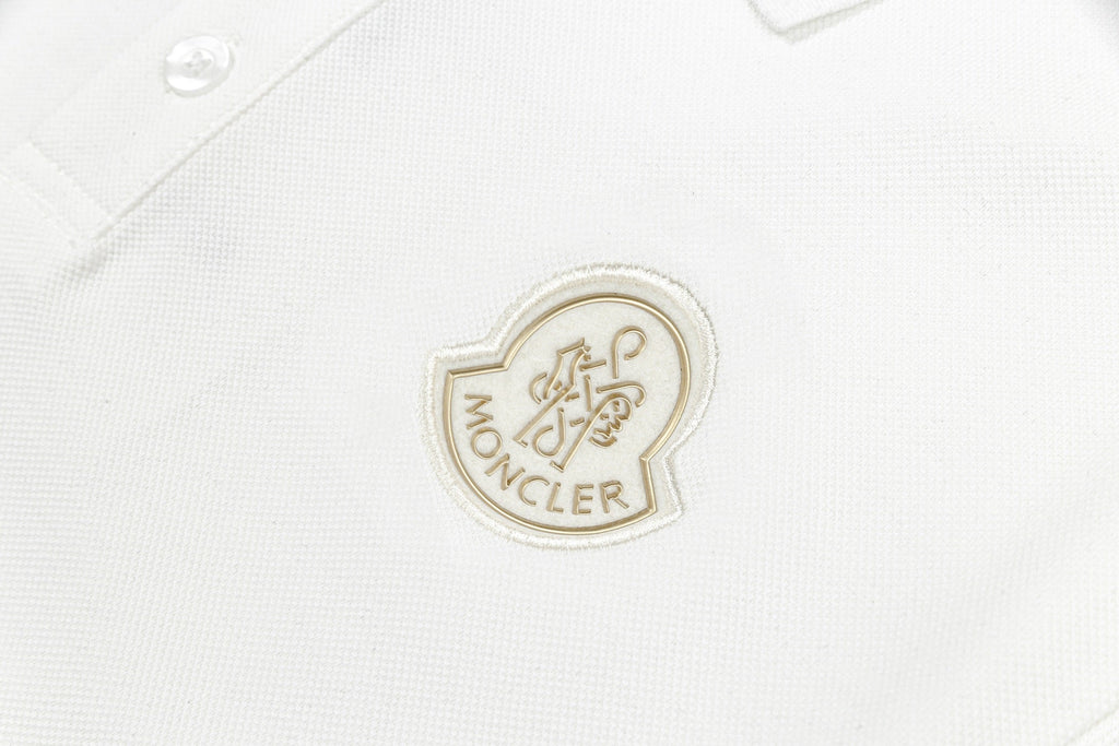 Embroidered cotton polo shirt