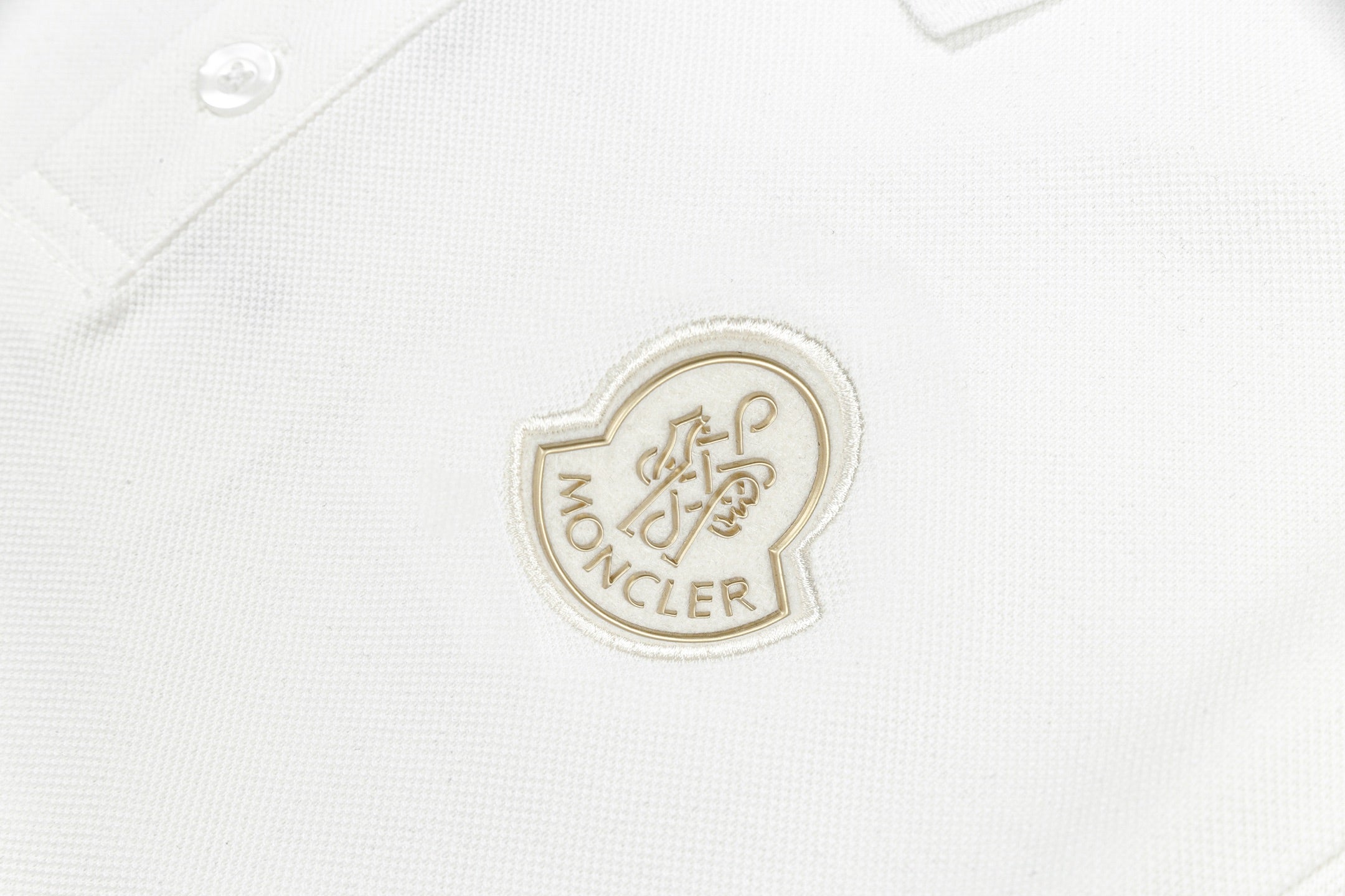 Embroidered cotton polo shirt