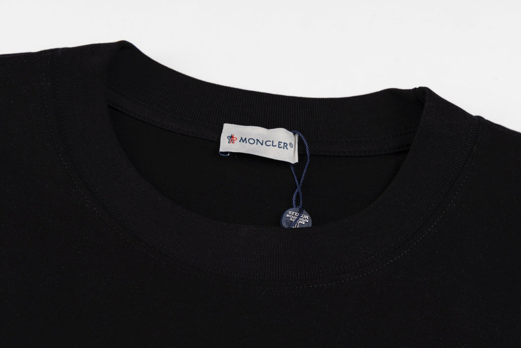 Crew neck printed cotton T-shirt