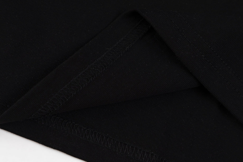 Crew neck printed cotton T-shirt