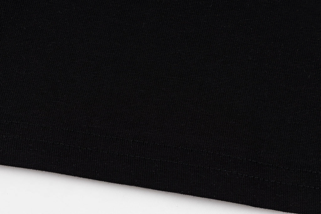 Crew neck printed cotton T-shirt