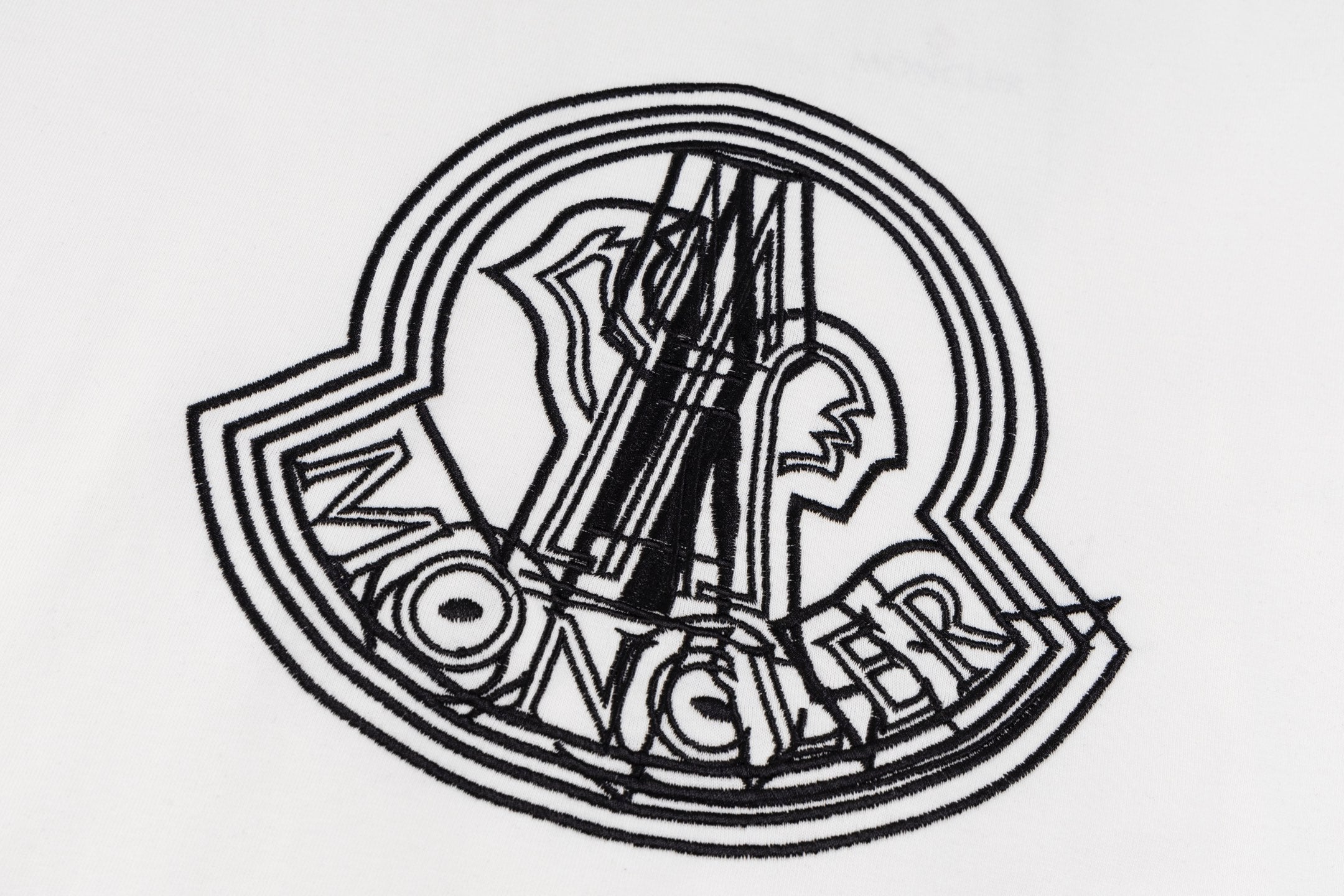 Crew neck printed cotton T-shirt