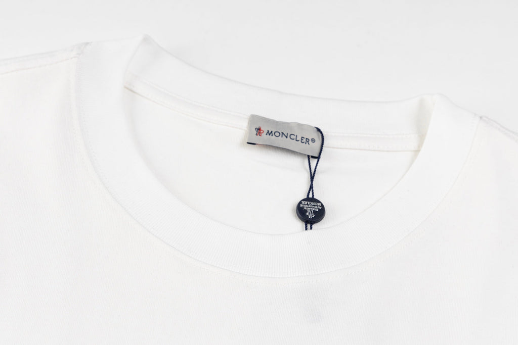 Crew neck printed cotton T-shirt