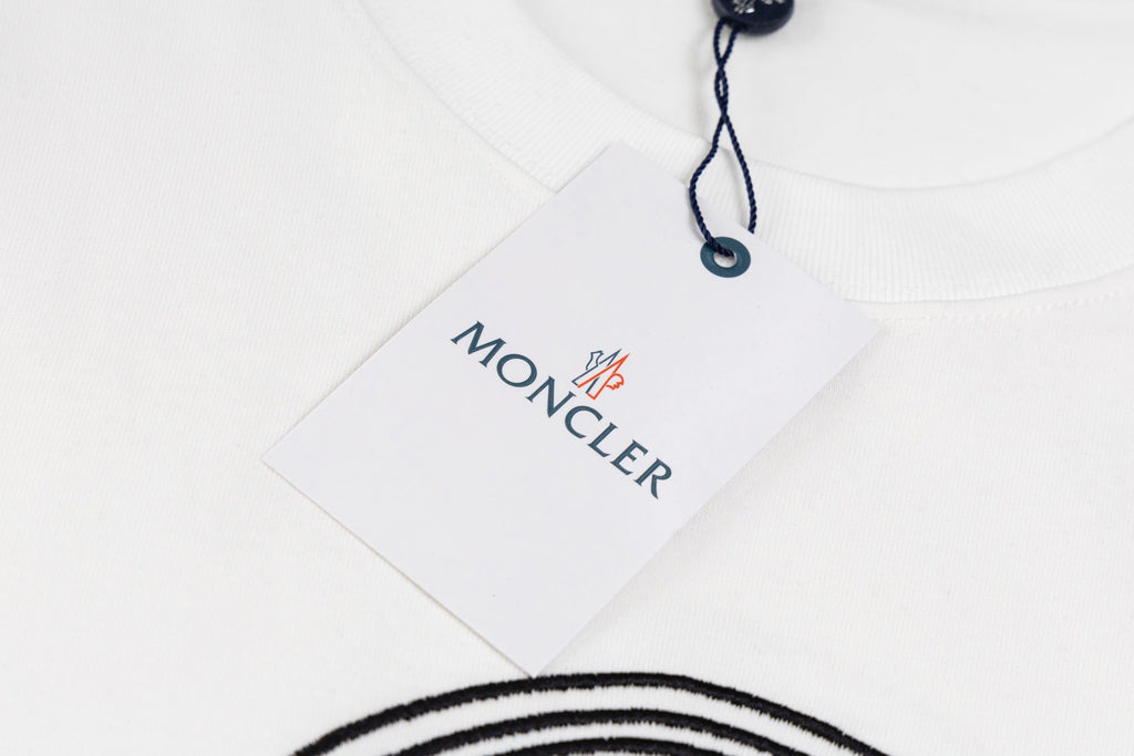 Crew neck printed cotton T-shirt