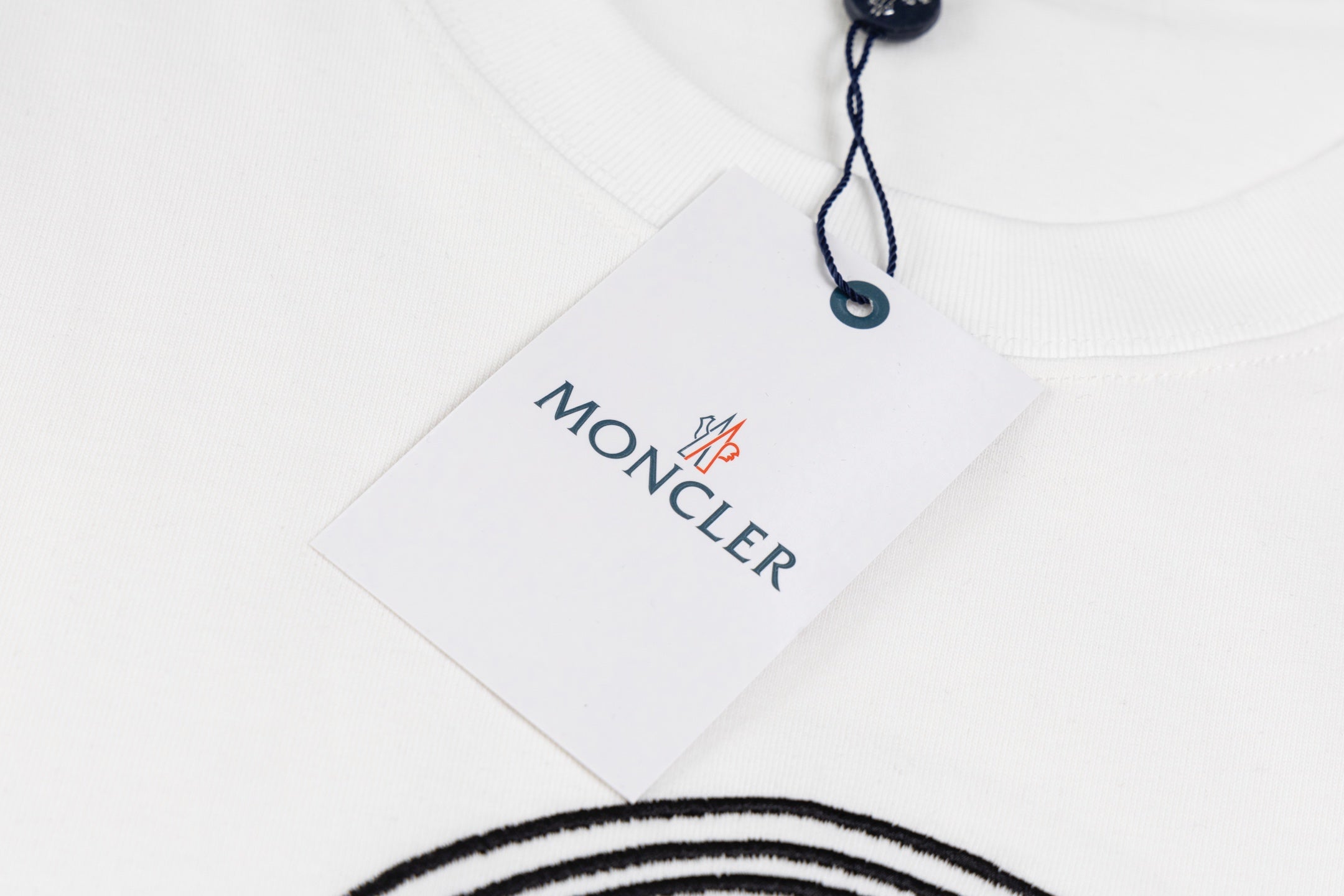 Crew neck printed cotton T-shirt