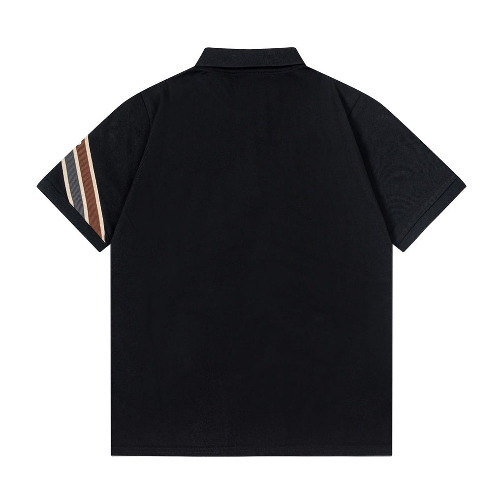 Embroidered cotton polo shirt
