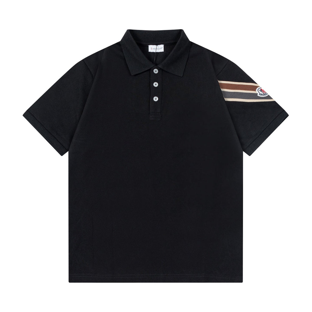 Embroidered cotton polo shirt