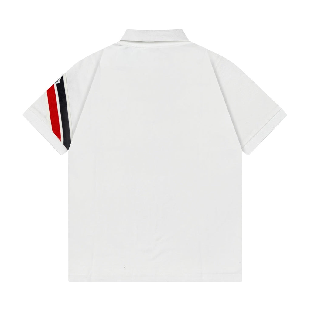 Embroidered cotton polo shirt