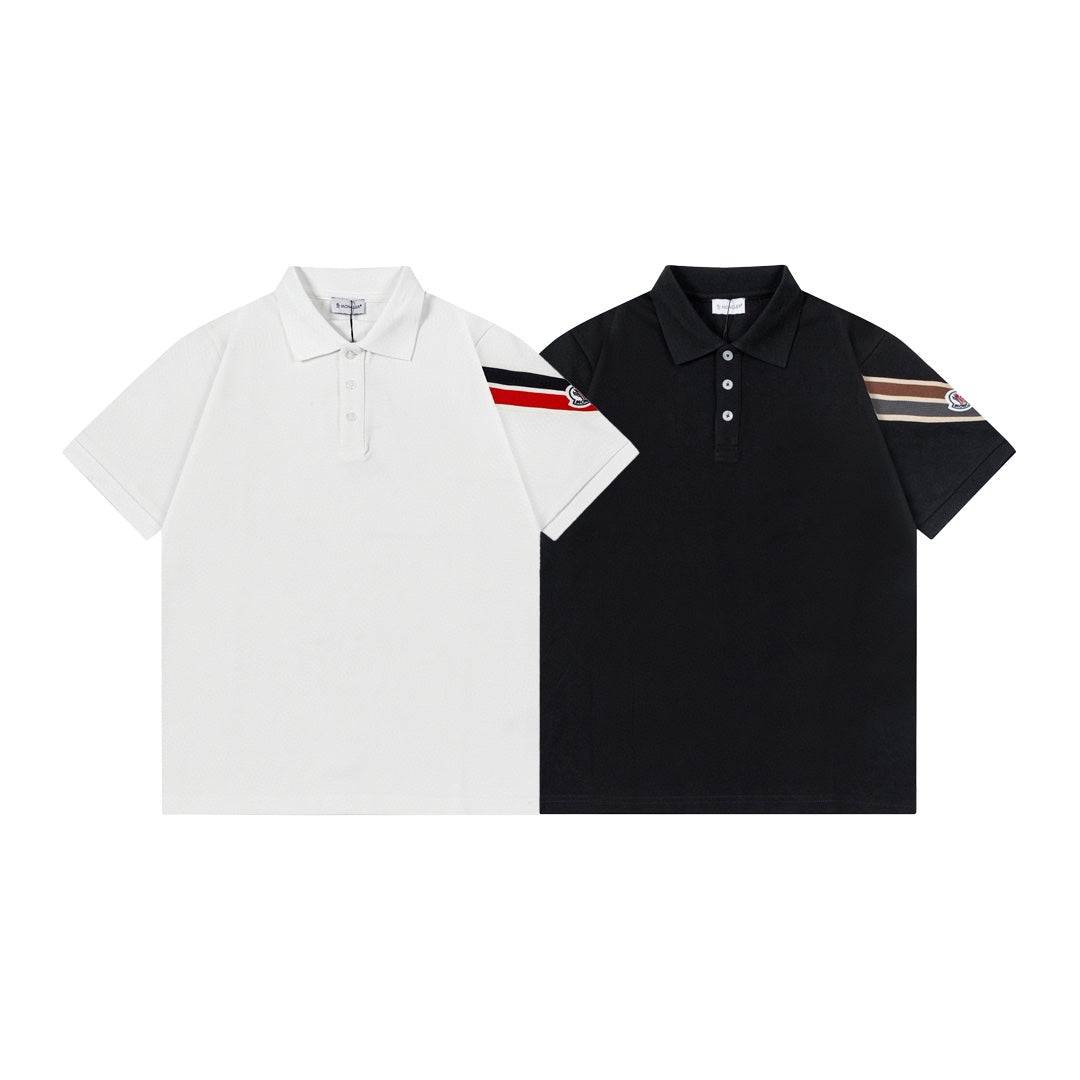 Embroidered cotton polo shirt