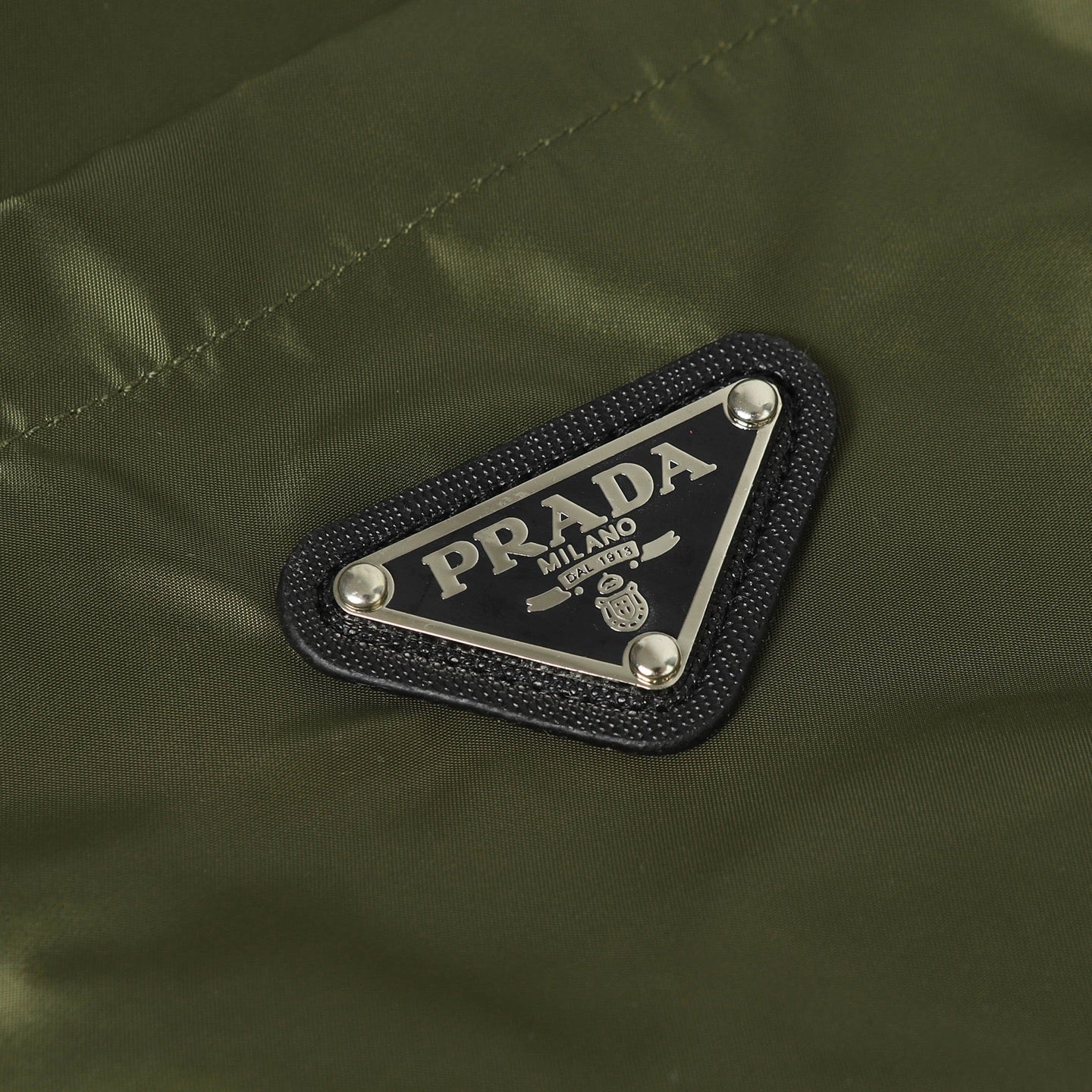 Green Nylon pocket T-shirt