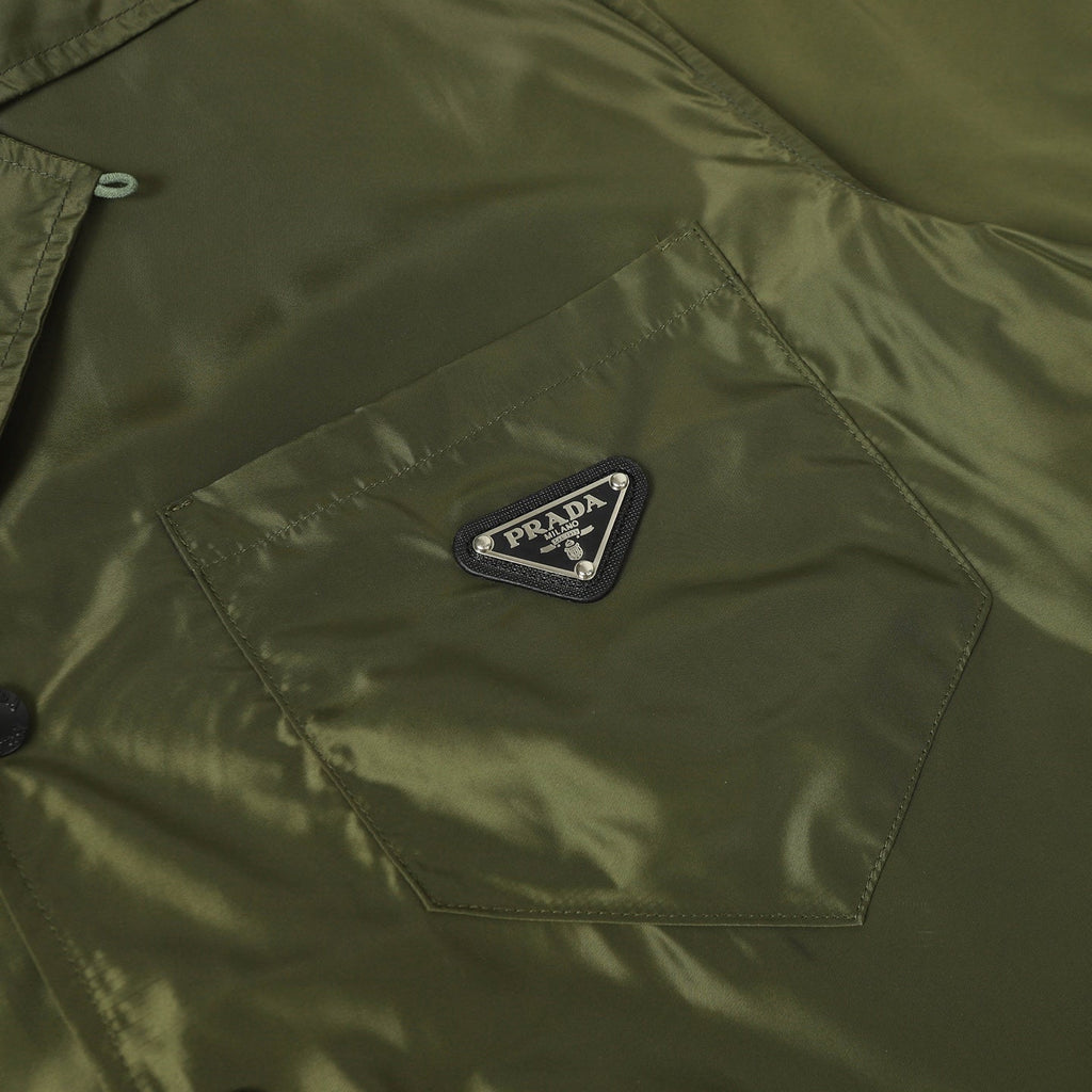 Green Nylon pocket T-shirt