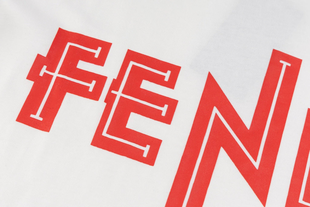 Crew neck printed cotton T-shirt