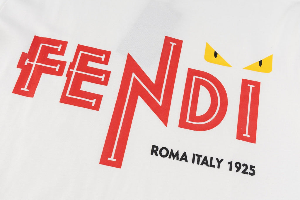 Crew neck printed cotton T-shirt