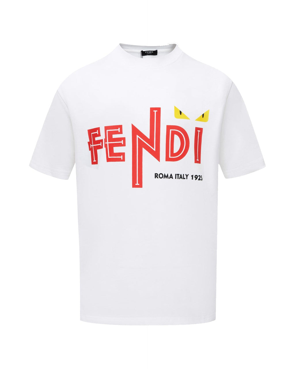 Crew neck printed cotton T-shirt