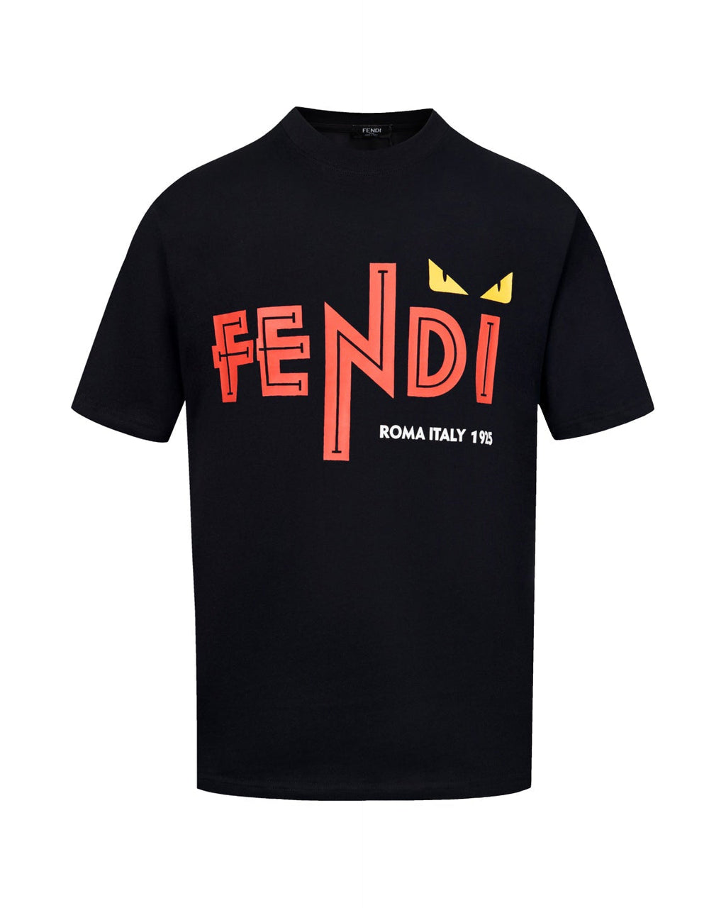 Crew neck printed cotton T-shirt