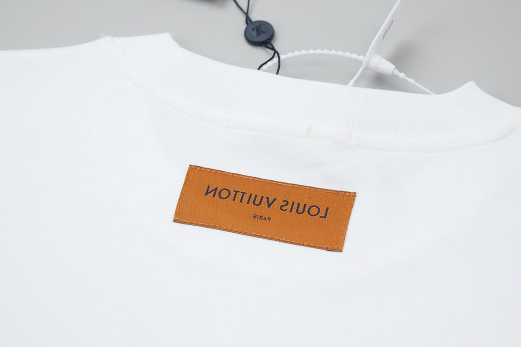 Printed crew neck cotton T-shirt