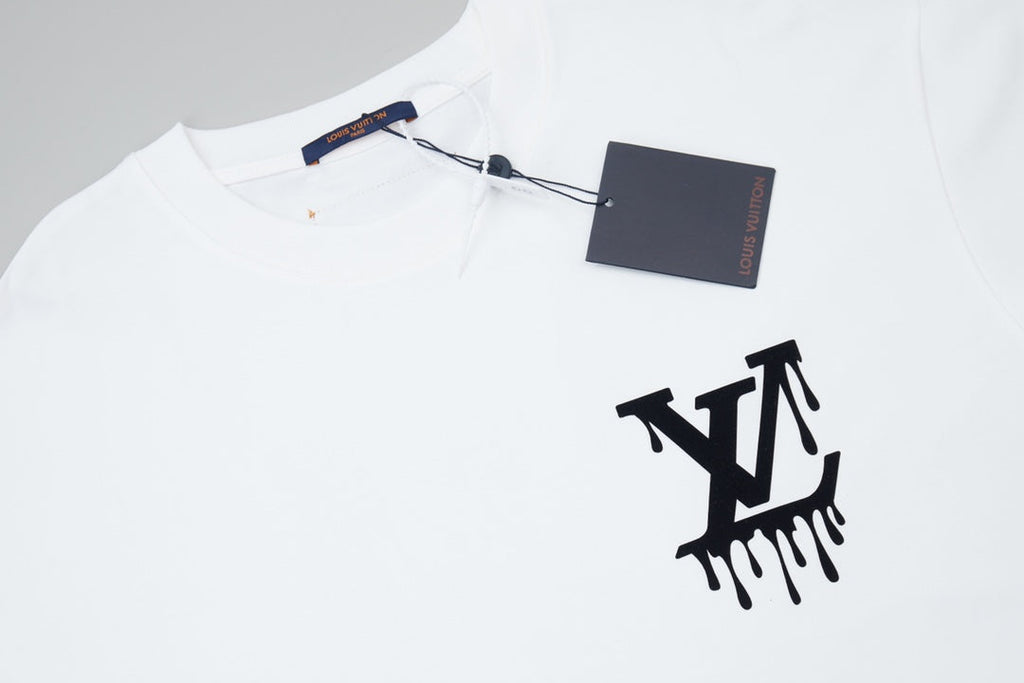 Printed crew neck cotton T-shirt