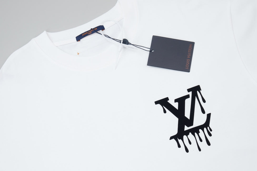 Printed crew neck cotton T-shirt