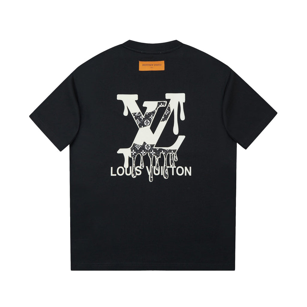 Printed crew neck cotton T-shirt