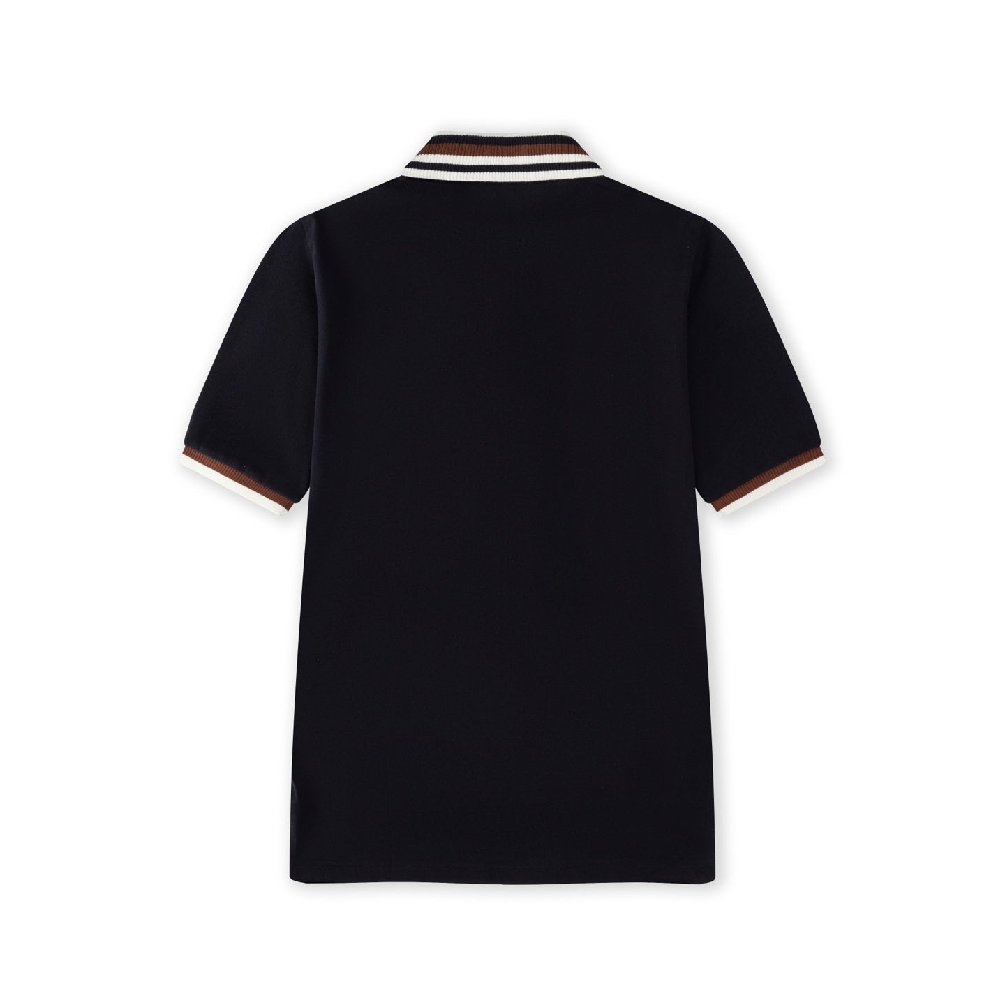 Lapel cotton polo shirt