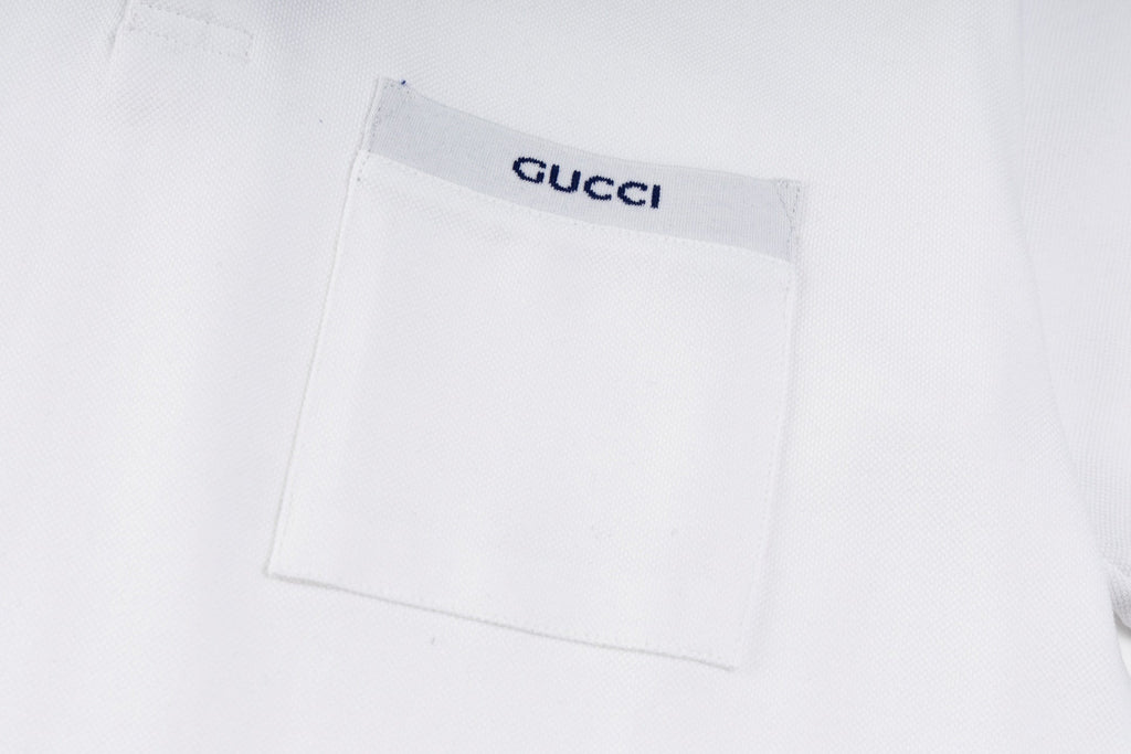 Lapel cotton polo shirt