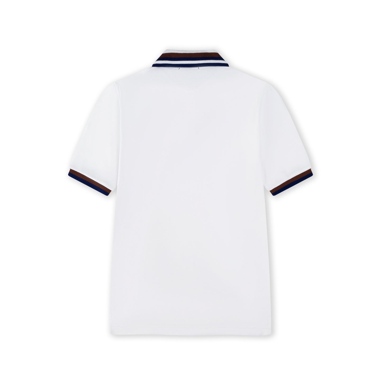 Lapel cotton polo shirt