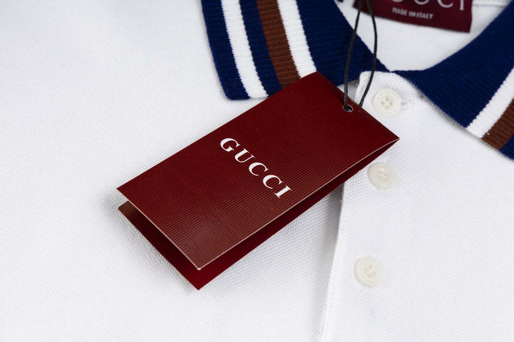 Lapel cotton polo shirt