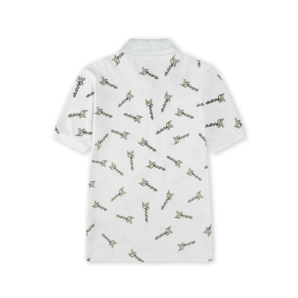 Irregular Print Polo Shirt