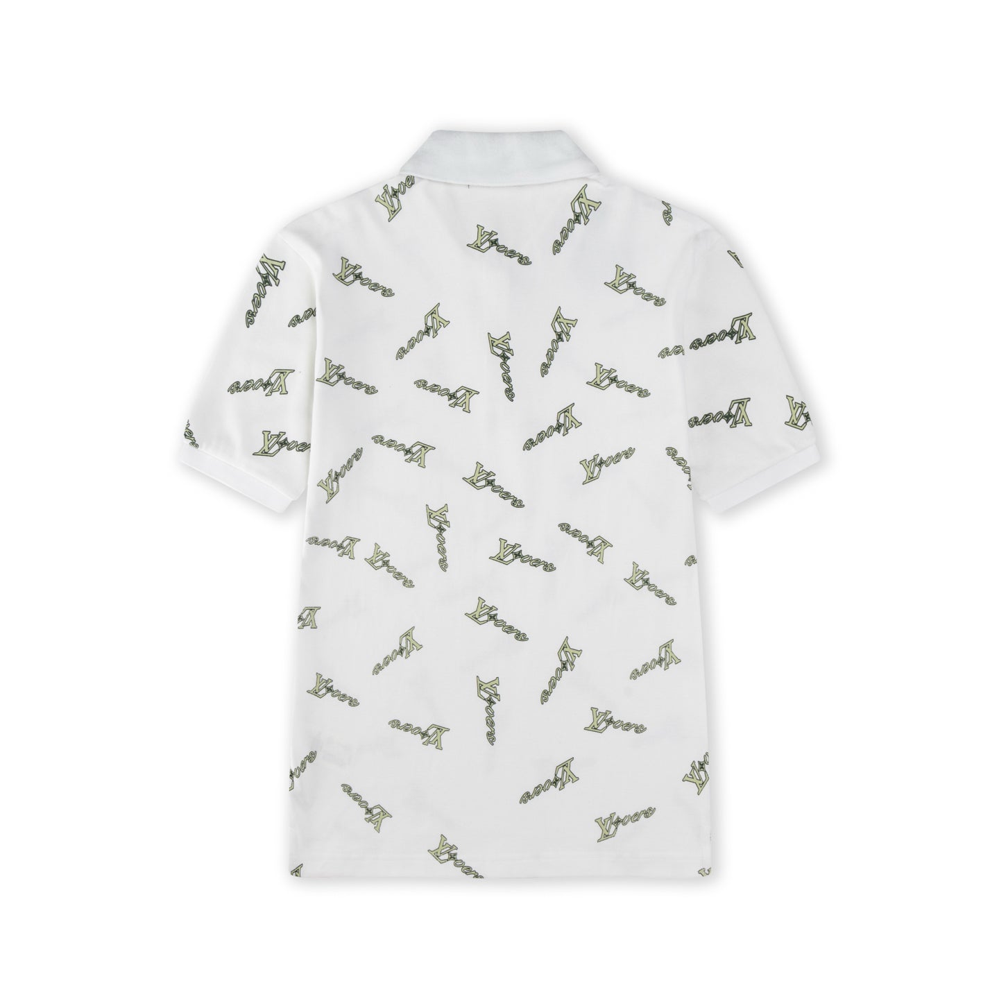 Irregular Print Polo Shirt