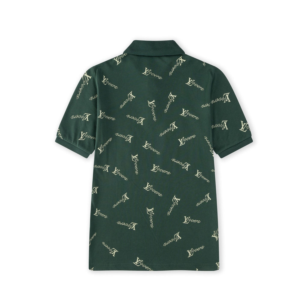 Irregular Print Polo Shirt
